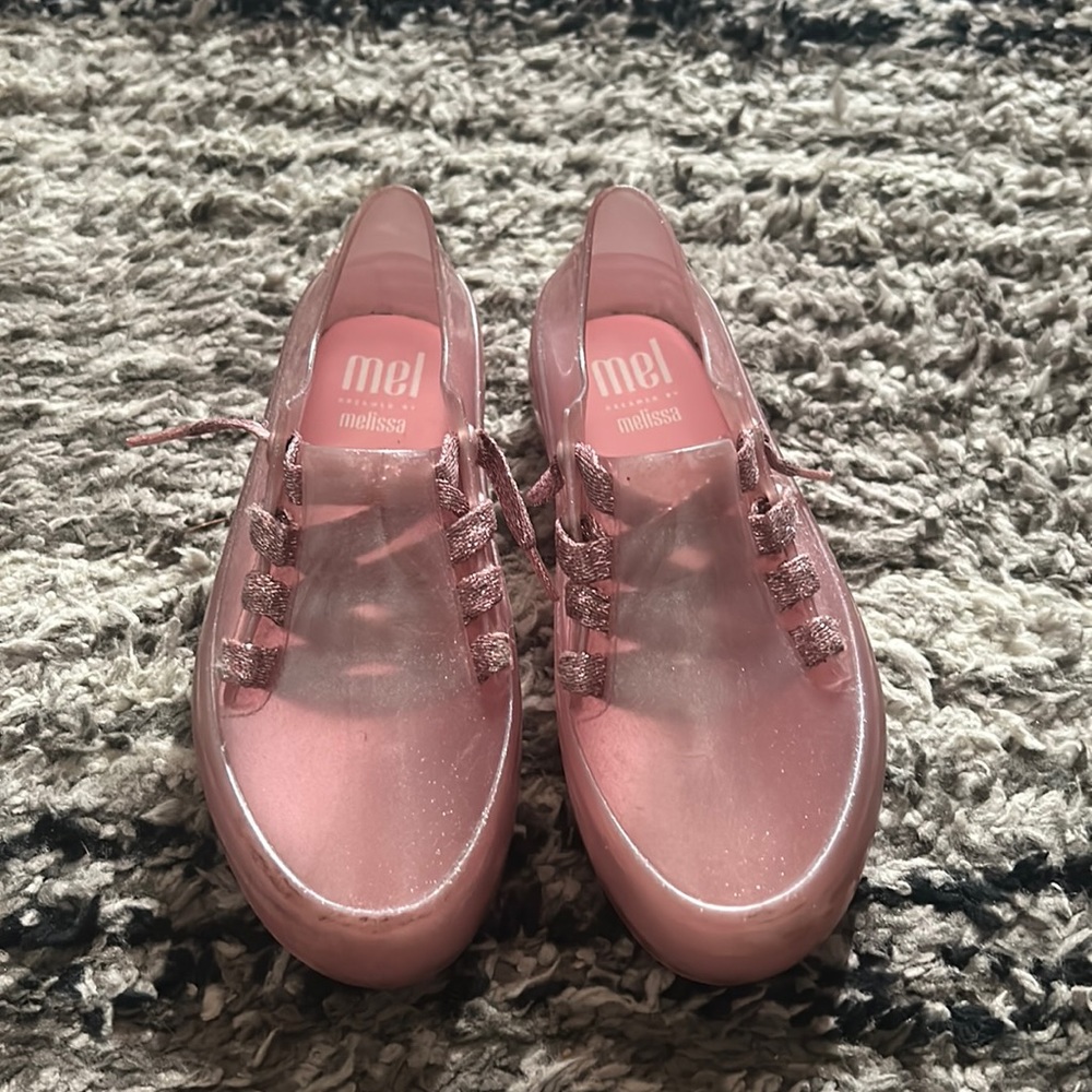 Mini Melissa pink shoes size 1